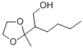 2-(2-Methyl-1,3-dioxolan-2-yl)-1-hexanol 结构式