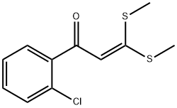 1-(2-CHLORO-PHENYL)-3,3-BIS-METHYLSULFANYL-PROPENONE 结构式