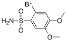 2-溴-4,5-二甲氧基苯-1-磺酰胺 结构式