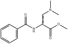 甲基(Z)-2-苯甲酰氨基-3-二甲氨基丙烯酸 结构式