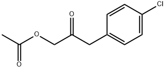 3-(4-氯苯基)-2-氧代丙基乙酸酯 结构式
