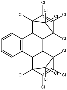 萘二(六氯环戊二烯)加合物 结构式