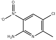 2-氨基-3-硝基-5-氯-6-甲基吡啶 结构式