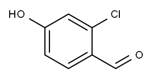 2-氯-4-羟基苯甲醛 结构式