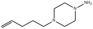 4-(戊-4-烯-1-基)哌嗪-1-胺 结构式