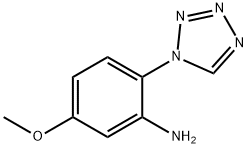 5-methoxy-2-(1H-tetrazol-1-yl)aniline 结构式