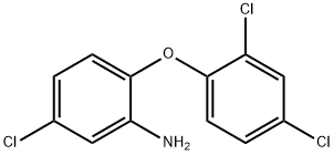 5-氯-2-(2,4-二氯苯氧基)苯胺 结构式