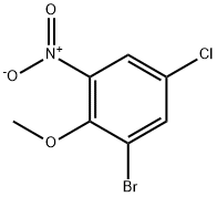 2-溴-4-氯-6-硝基茴香醚 结构式