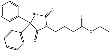 5,5-Diphenylhydantoin-3-butyric Acid Ethyl Ester 结构式