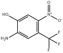 2-氨基-5-硝基-4-(三氟甲基)苯酚 结构式