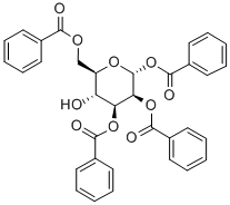 1,2,3,6-Tetra-O-benzoyl-a-D-mannopyranose 结构式