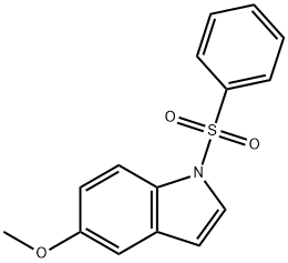 1-BENZENESULFONYL 5-METHOXY INDOLE 结构式