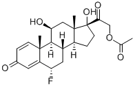 6alpha-醋酸氟泼尼龙 结构式