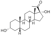 5Β-孕聚糖-3Α,17-二醇-20-酮 结构式