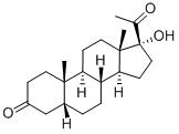 5Β-二氢-17-羟基孕酮 结构式