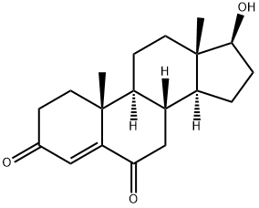 4-Androsten-17beta-ol-3,6-dione 结构式