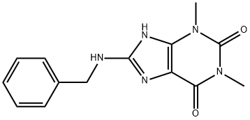 8-Benzylaminotheophylline 结构式