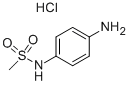 N-(4-氨苯基)甲基磺酰胺盐酸盐 结构式