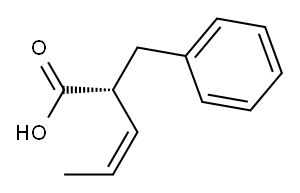 (R,Z)-2-BENZYLPENT-3-ENOIC ACID 结构式
