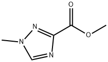 1-甲基-1H-1,2,4-三唑-3-甲酸甲酯 结构式