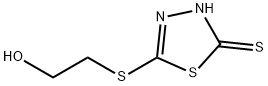 2-(5-MERCAPTO-1,3,4-THIADIAZOL-2-YLTHIO)-ETHANOL 结构式