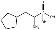 Phosphonic acid, (1-amino-2-cyclopentylethyl)- (9CI) 结构式