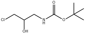 3-氯-2-羟基丙基氨基甲酸叔丁酯 结构式