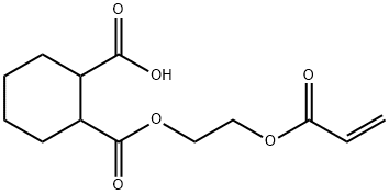 1,2-环己烷二甲酸-2-(2-丙烯酰基)氧乙基单酯 结构式