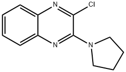 2-氯-3-(吡咯烷-1-基)喹喔啉 结构式