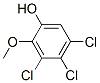 3,4,5-三氯愈创木酚 结构式