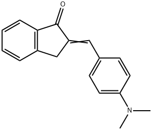 2-[4-(Dimethylamino)benzylidene]indan-1-one 结构式