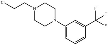1-(2-氯乙基)-4-[3-(三氟甲基)苯基]哌嗪二盐酸盐 结构式