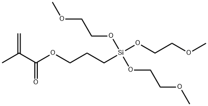 三(甲氧基乙氧基)丙基酰氧基硅烷 结构式