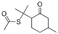 S-[1-methyl-1-(4-methyl-2-oxocyclohexyl)ethyl] (1Rtrans)ethanethioate 结构式