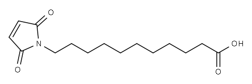 11-马来酰胺基十一烷酸 结构式