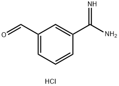 3-甲酰基盐酸苯甲脒 结构式