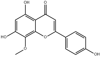 4'-羟基汉黄芩素 结构式