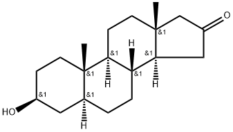 5ALPHA-ANDROSTAN-3BETA-OL-16-ONE 结构式