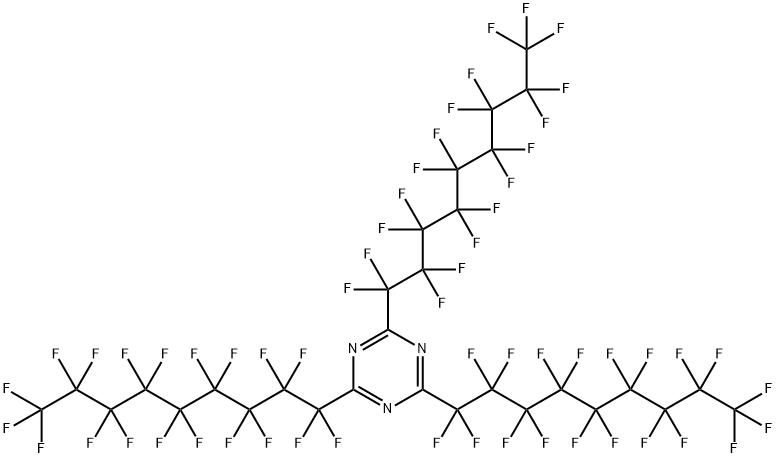 2,4,6-三(七氟丙基)-1,3,5-三嗪 结构式