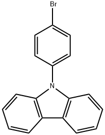 9-(4-溴苯基)咔唑 结构式