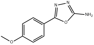 2-氨基-5-(4-甲氧基)-1,3,4-噁二唑 结构式