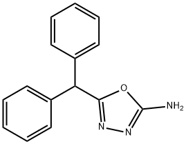 5-(Diphenylmethyl)-1,3,4-oxadiazol-2-amine 结构式