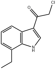 Ethanone, 2-chloro-1-(7-ethyl-1H-indol-3-yl)- (9CI) 结构式