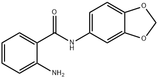 2-氨基-N-1,3-苯并二唑-5-基苯甲酰胺 结构式