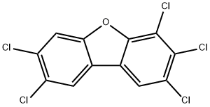 2,3,4,7,8-Pentachlorodibenzofuran 结构式