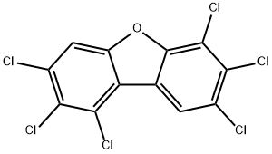 1,2,3,6,7,8-六氯二苯并呋喃 结构式