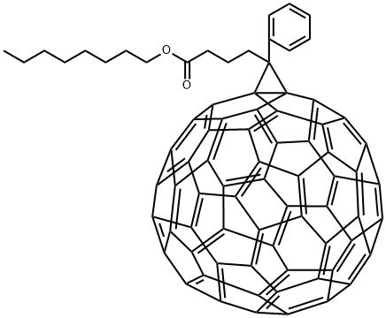 [6,6]-苯基-C61-丁酸正辛酯 结构式