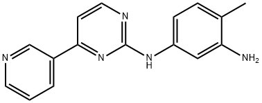 4-甲基-N1-[4-(3-吡啶基)-2-嘧啶基]-1,3-苯二胺 结构式