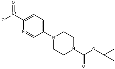 4-(6-硝基-3-吡啶基)-1-哌嗪甲酸叔丁酯 结构式