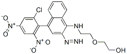 2-[2-[[4-(2-chloro-4,6-dinitro-phenyl)diazenylnaphthalen-1-yl]amino]et hoxy]ethanol 结构式